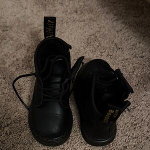 Dr. Martens Black Kids Boots